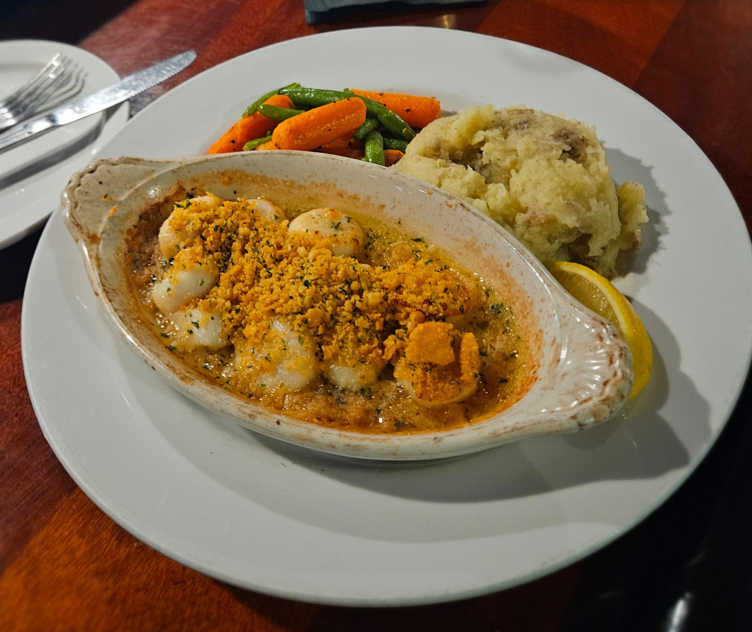 Baked Scallops.
