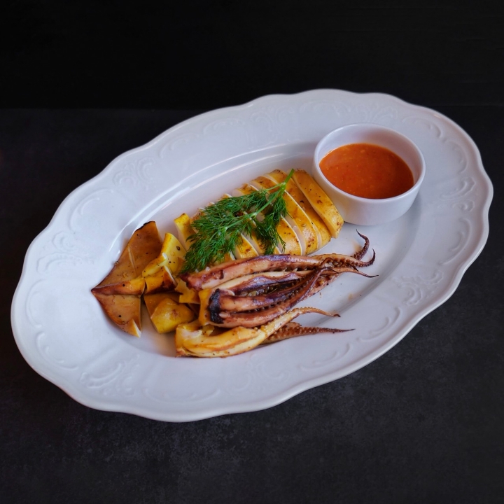 Grilled Long Fin Squid (GF).
