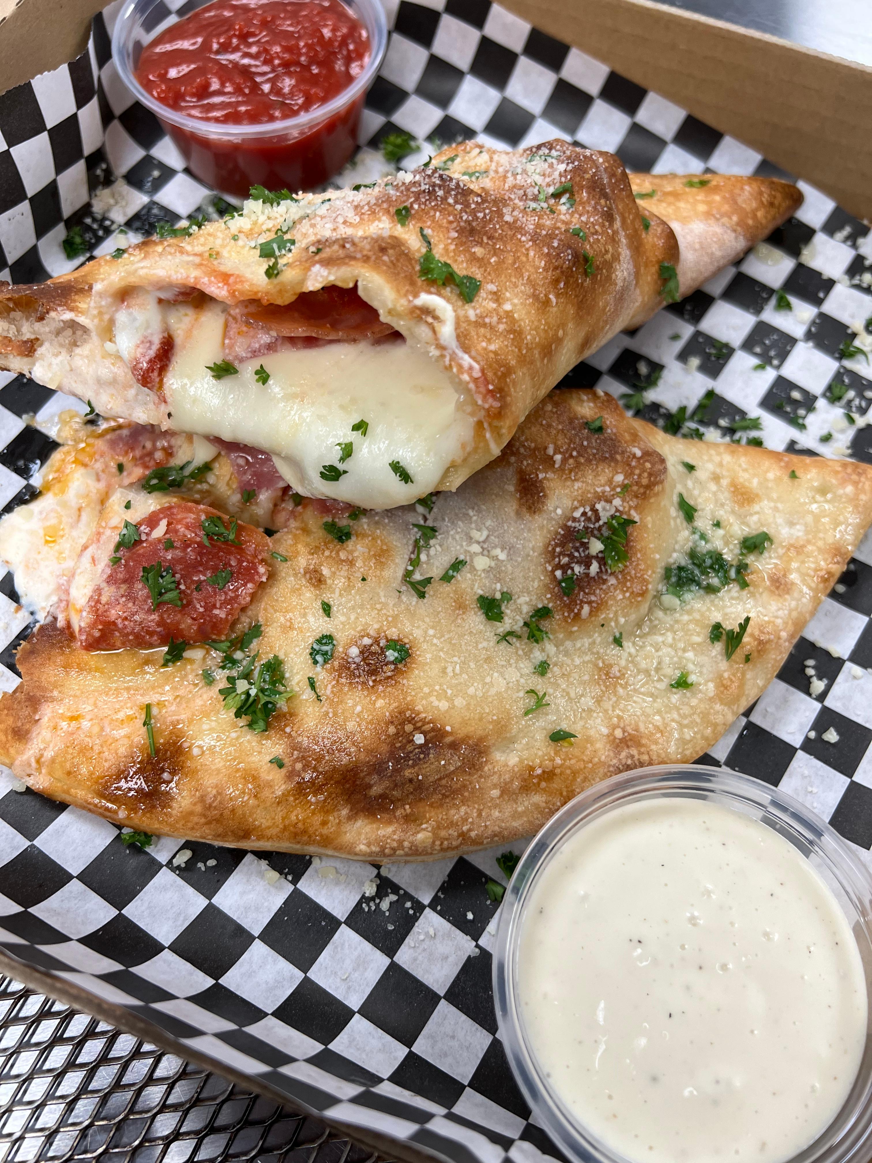 Meat Lovers Calzone.