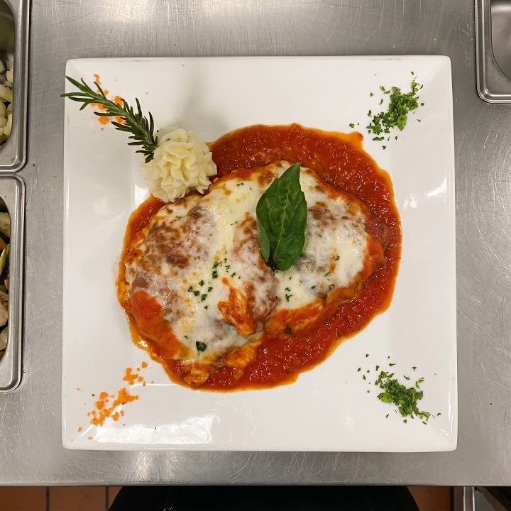 Chicken Parmigiana Lunch.