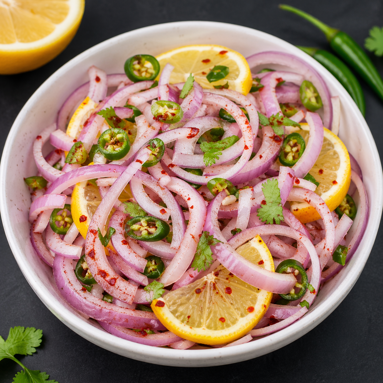 Onions / Lemon / Chilli.