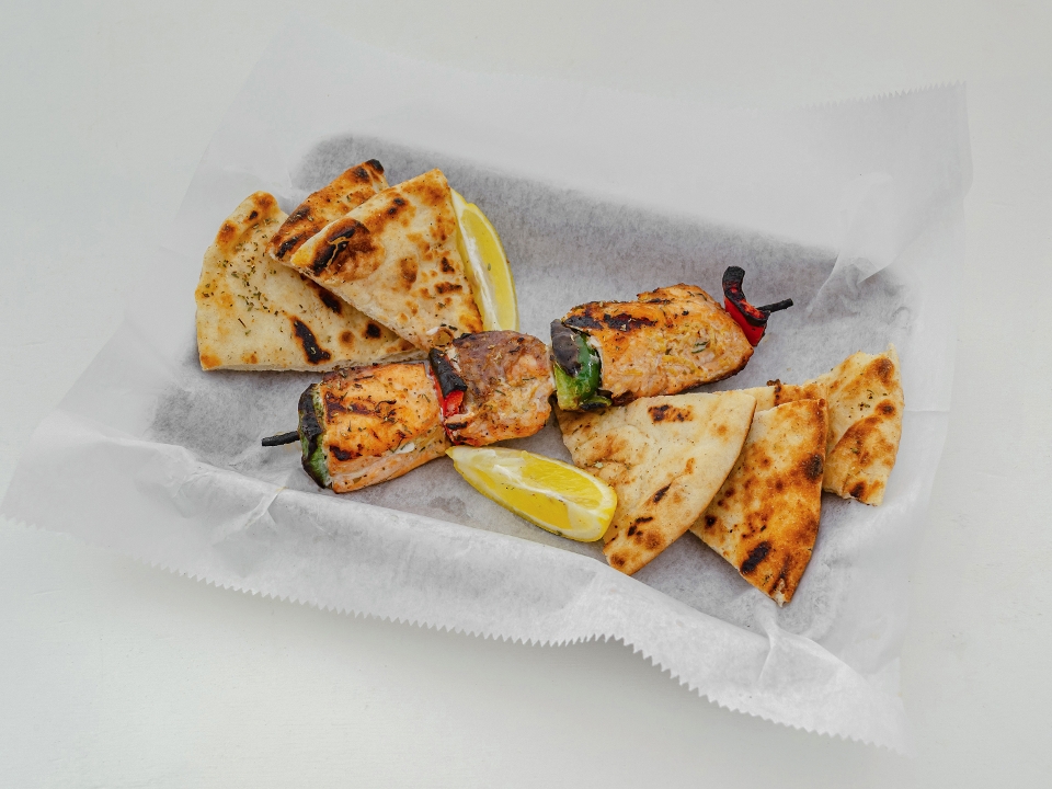 Salmon Kalamaki.