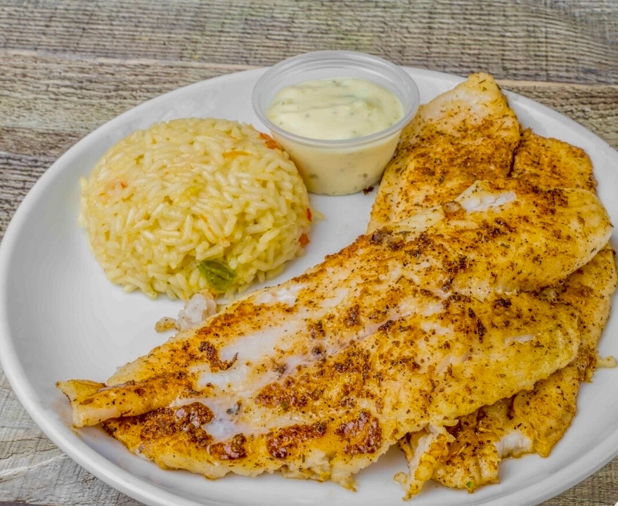 Catfish Dinner Platter.