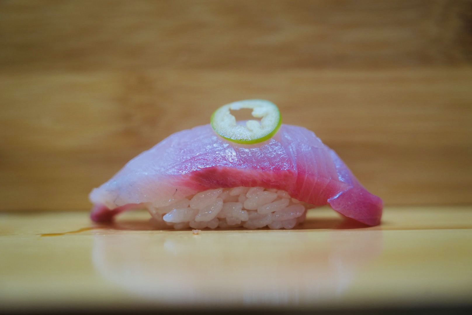 Hamachi Jalapeno Sushi.