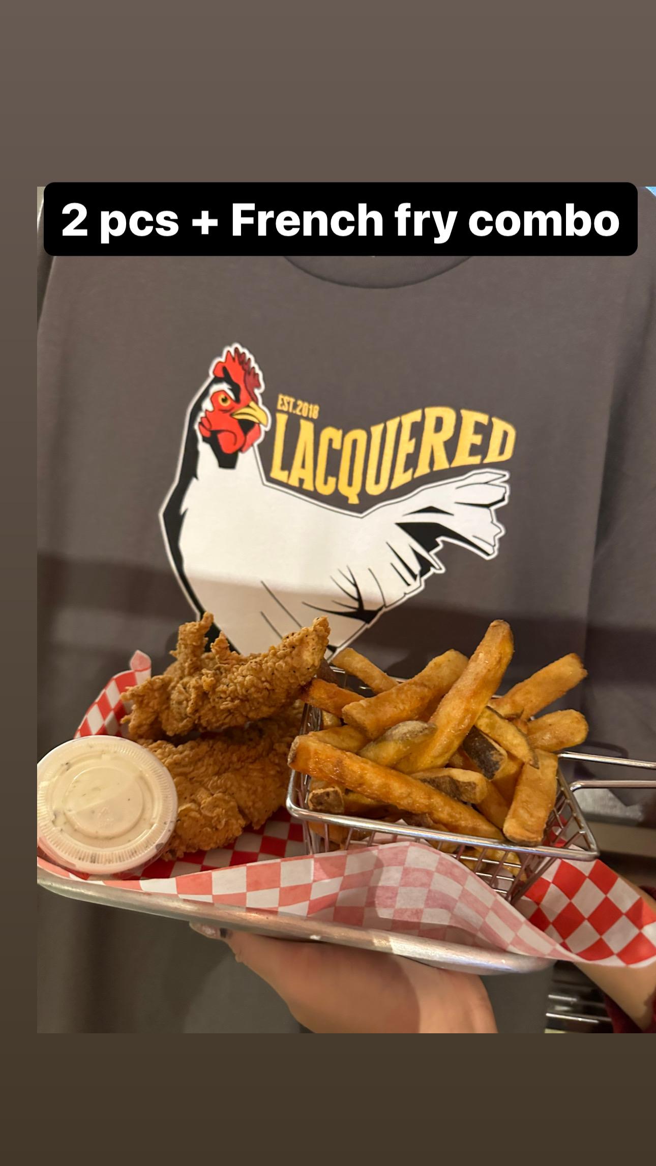 2 pc Fried Tenders & 1/2 French Fry COMBO.