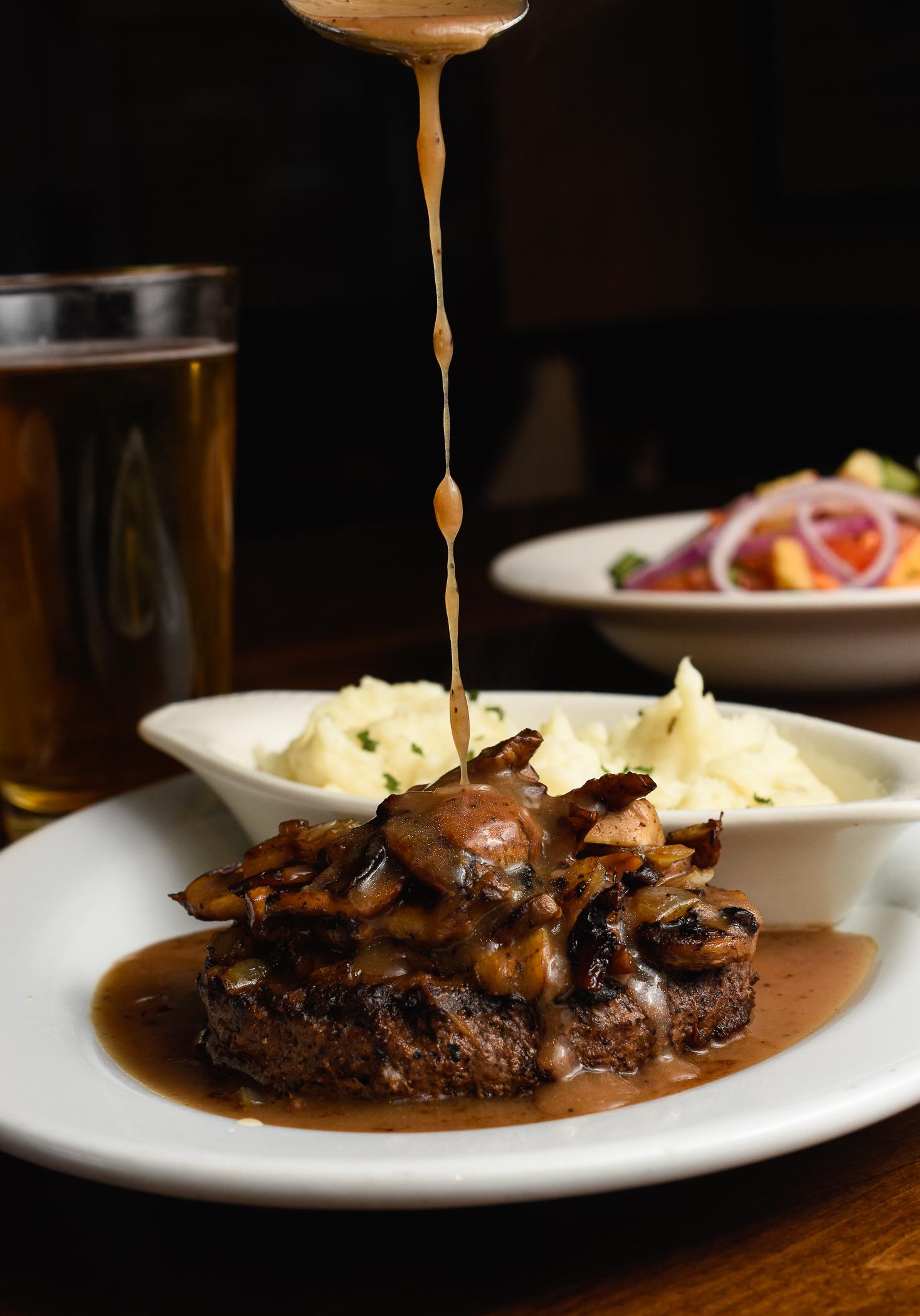 Hamburger Steak.