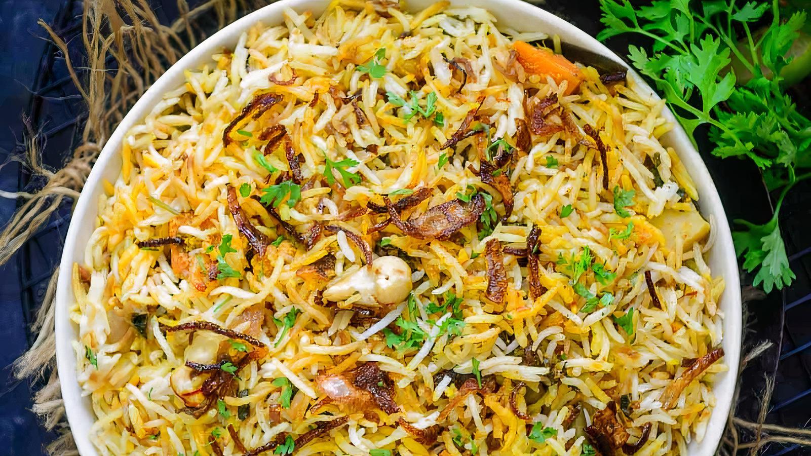 Vijayawada Vegetable Biryani (V).