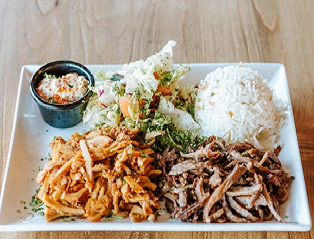 COMBO SHAWARMA PLATE.