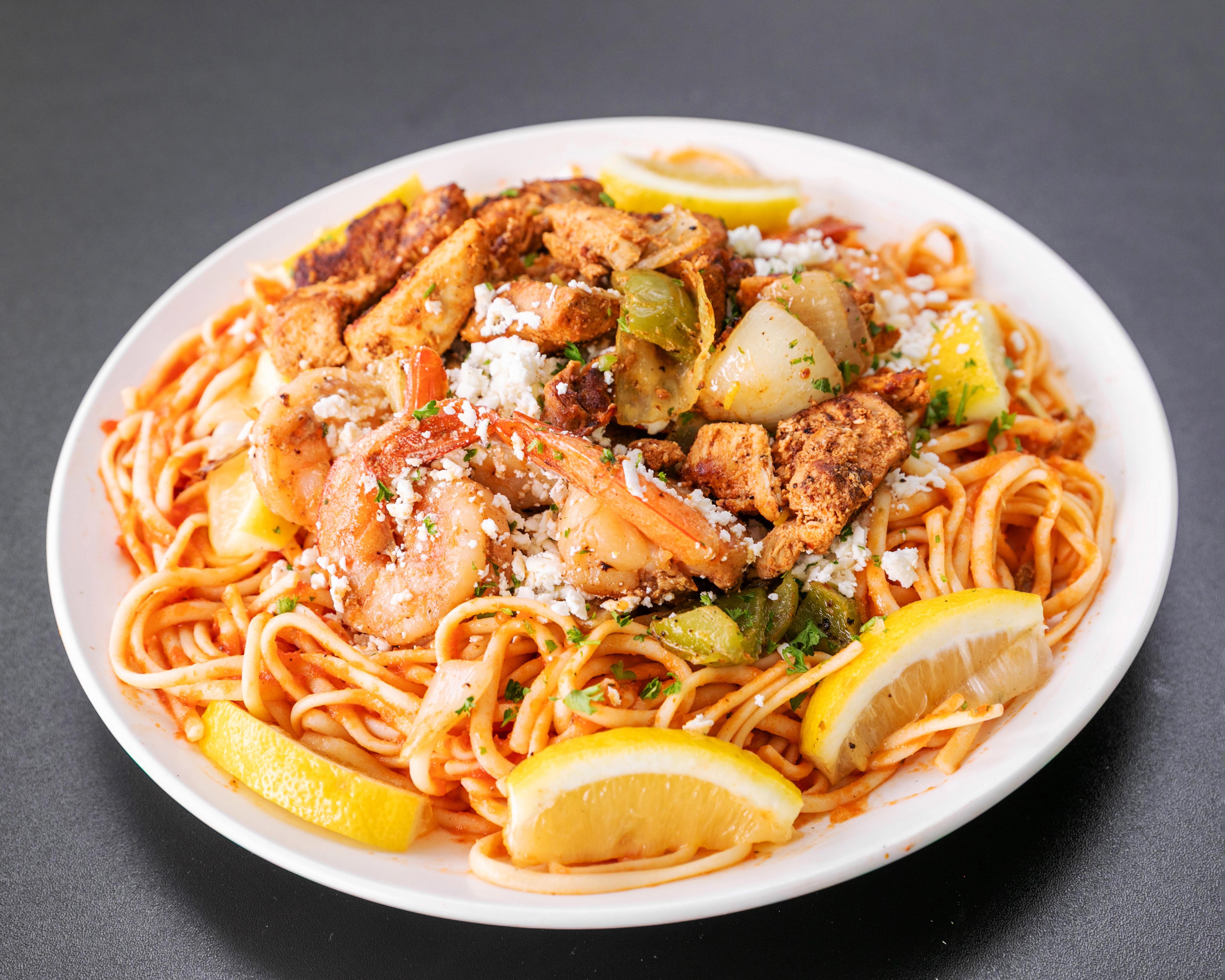 Spaghetti with Shrimp.
