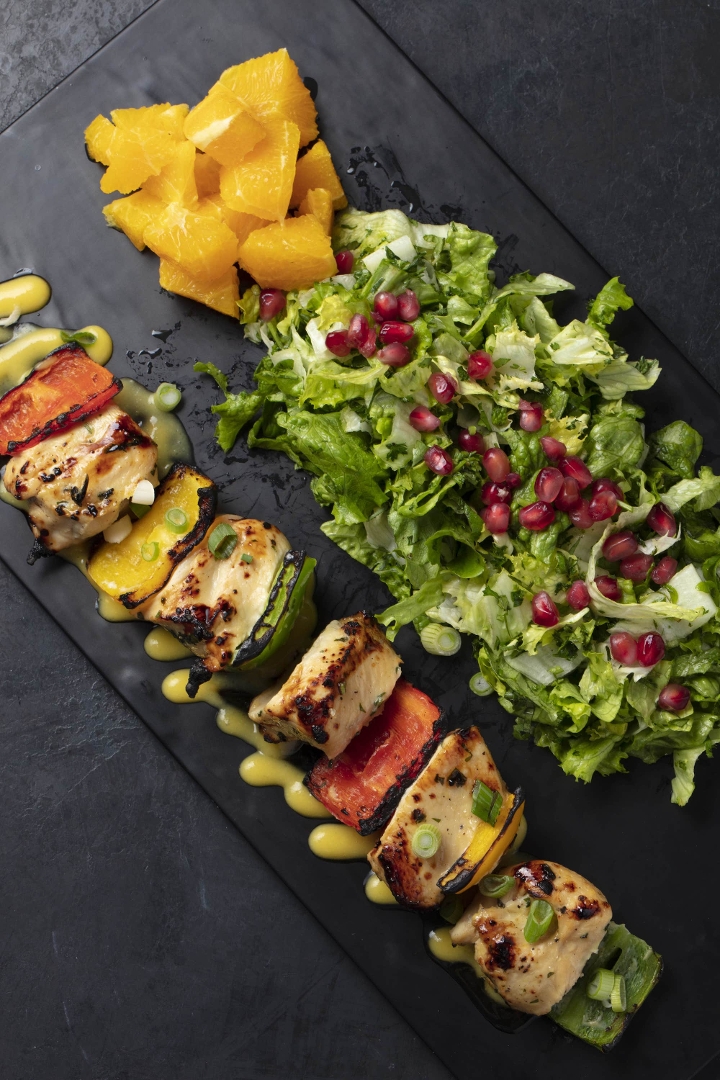 Plate: Chicken Mango Habanero Chicken Tikka (N, G) - CHICKEN.