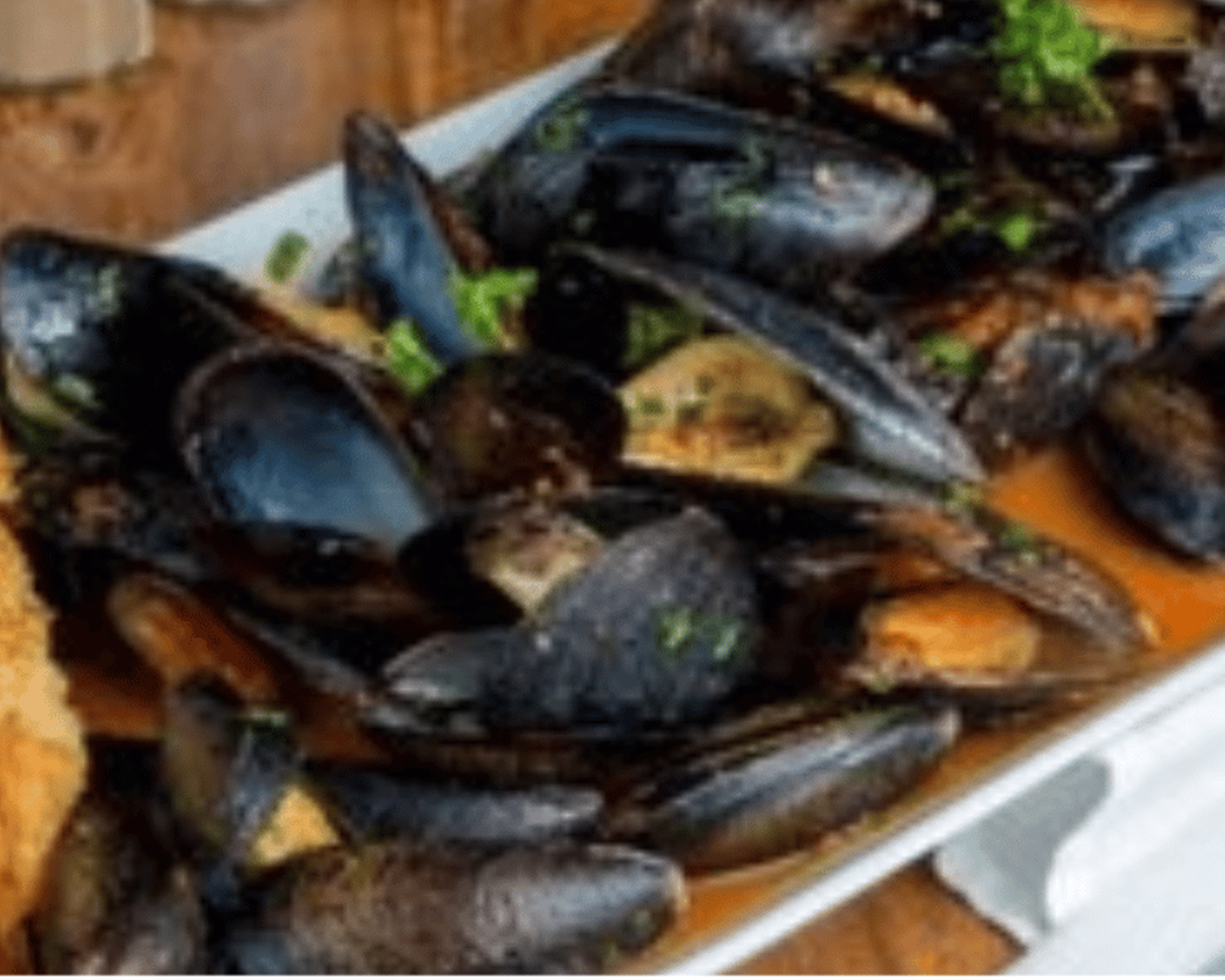 Sauteed Mussels.