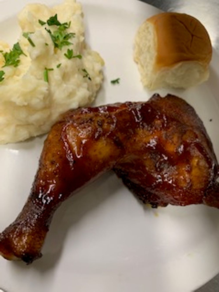 BBQ CHICKEN LEG QUARTERS.