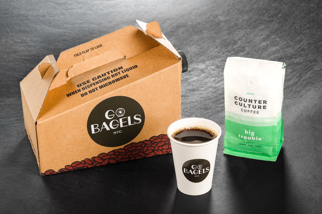 BOX OF HOT ORGANIC COFFEE (96 FL.OZ.).