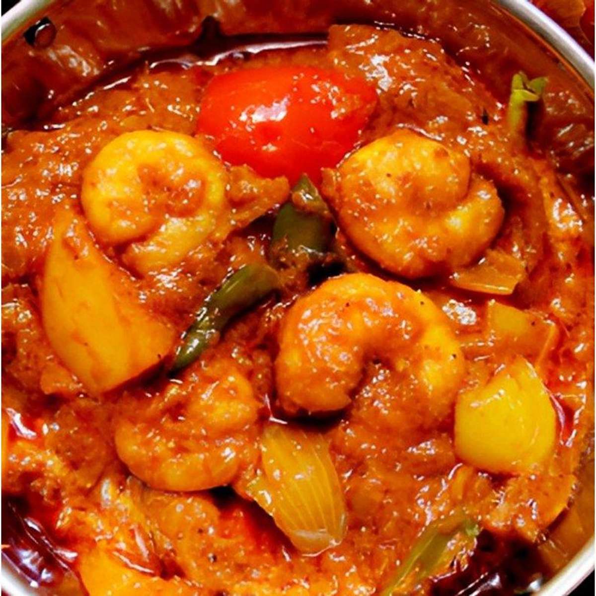 Shrimp Jalfrezi.