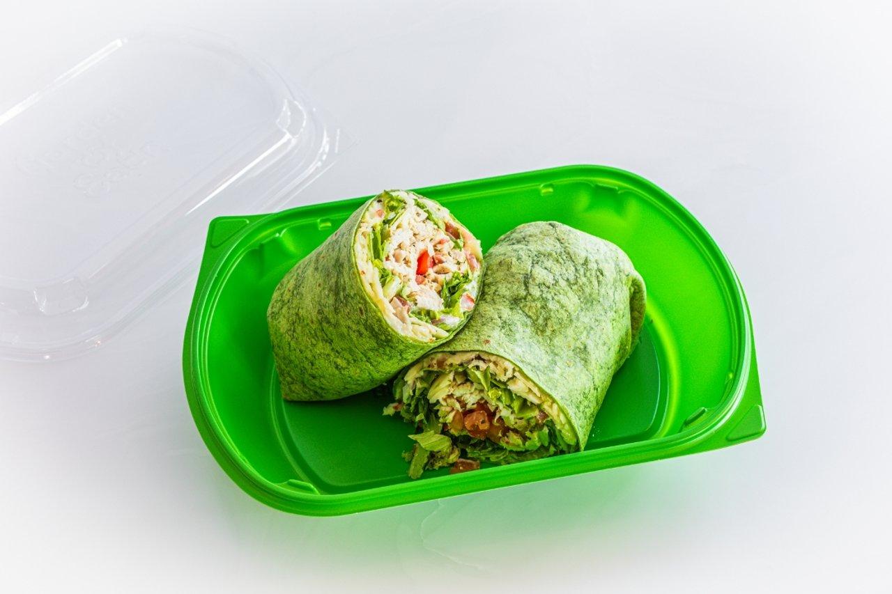 Chicken caesar wrap.