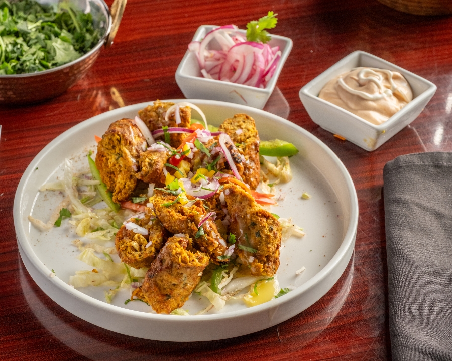 Lamb Seekh Kebab.