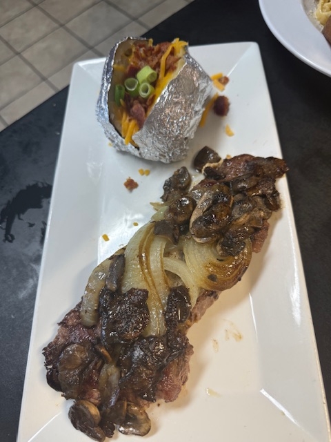 Strip Steak.