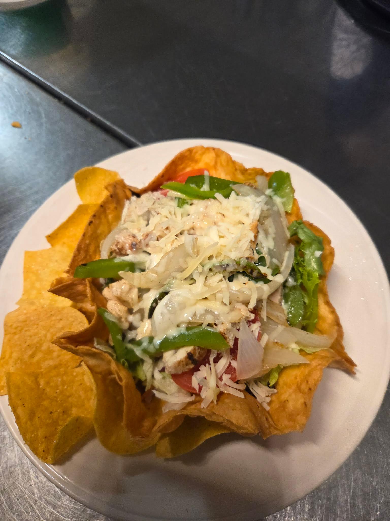 Chicken Fajita Salad.