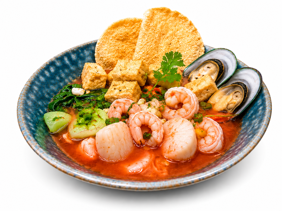 YEN TA FO NOODLE SOUP.