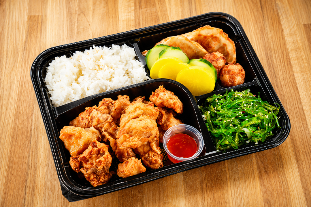 Deluxe Karaage Chicken Bento Box.