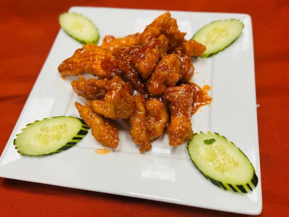 S6. Sesame Stir-Fried Chicken - Ga Xao Me Sesame.