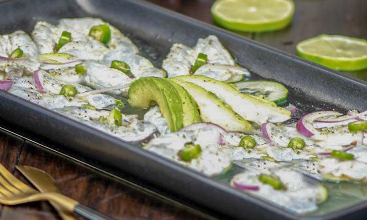 Shrimp Aguachile.