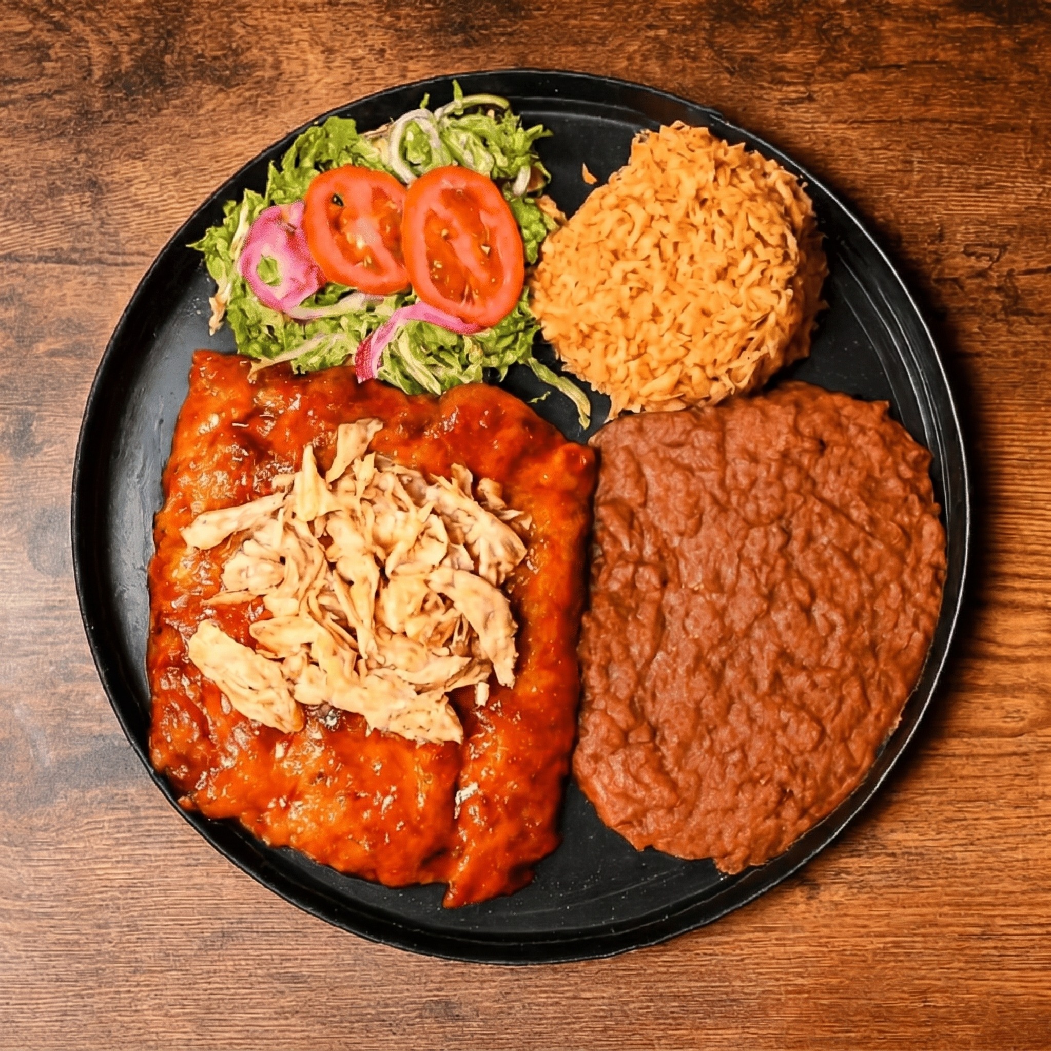Chicken Enchiladas Special.