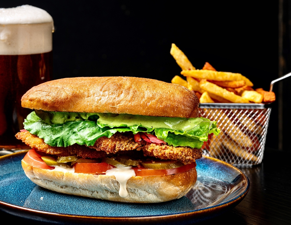 Schnitzel Sandwich.