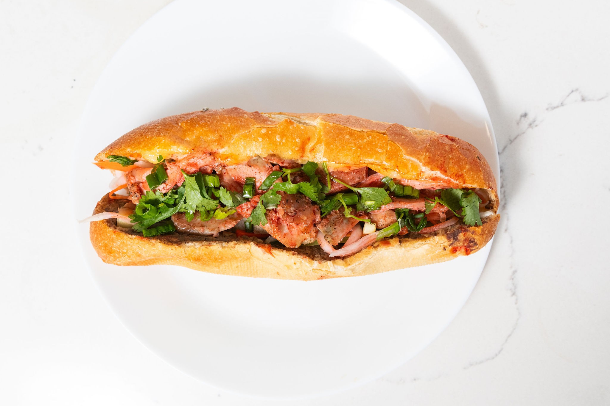 Lemongrass Grilled Pork - Thịt Heo Nướng Sả Bánh Mì.