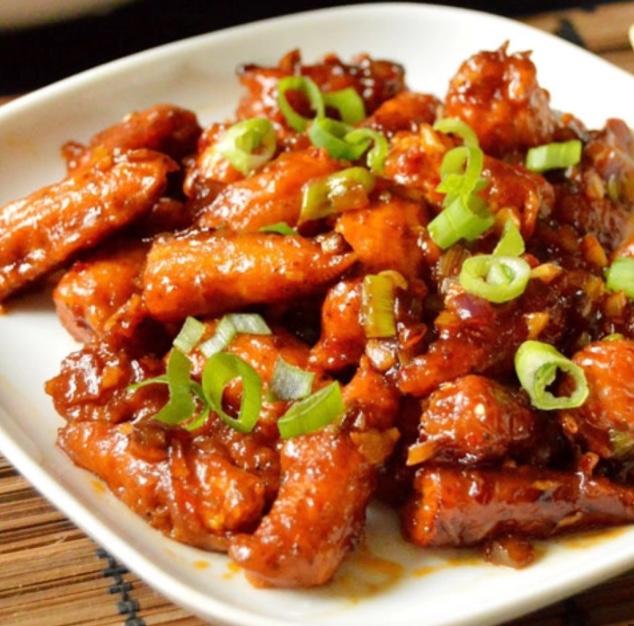 Baby Corn Manchurian.