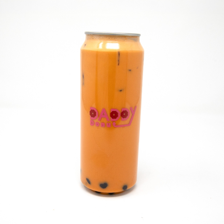 Thai Milk Tea Boba Drink.