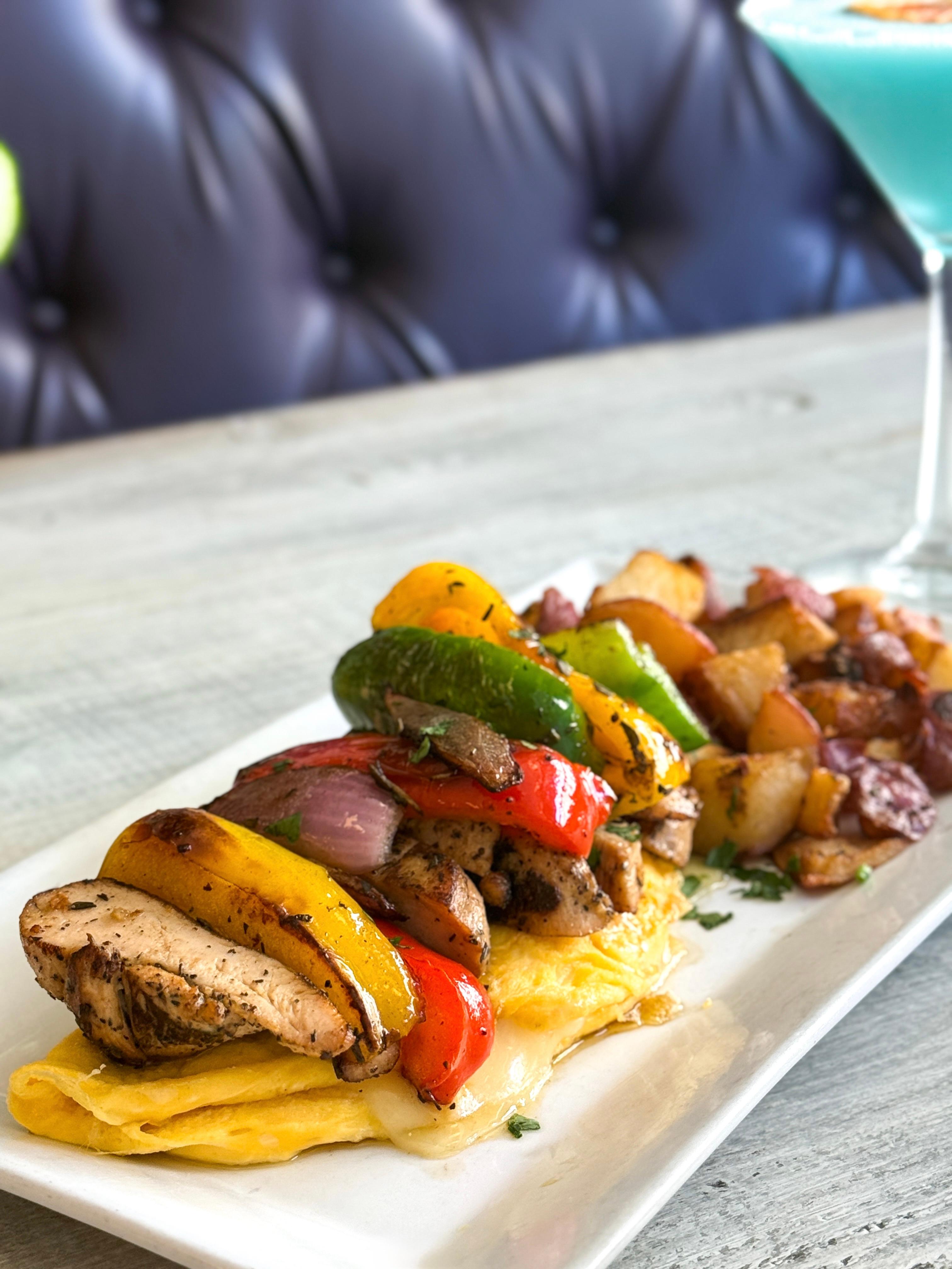 Fajita Chicken Omelet.