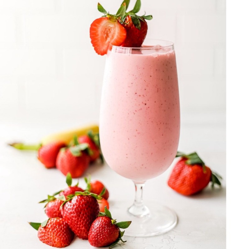 Strawberry Banana Smoothie.