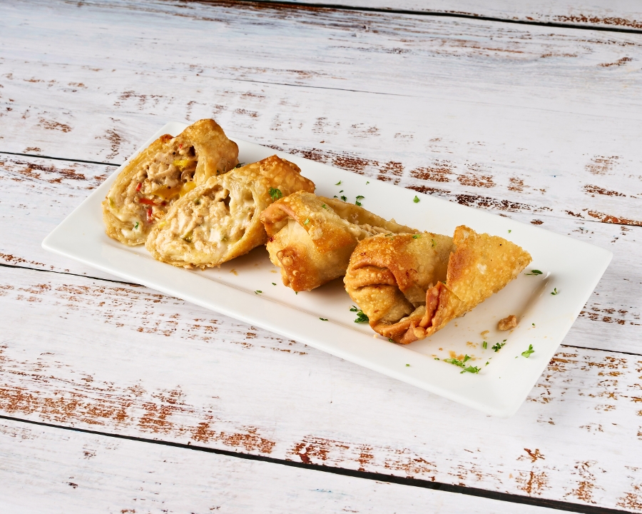 SALMON EGG ROLLS.