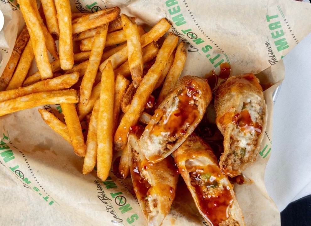 PHILLY CHEESESTEAK EGG ROLLS.