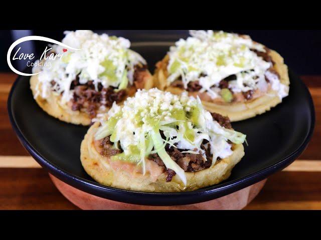 3 Sopes Asada.
