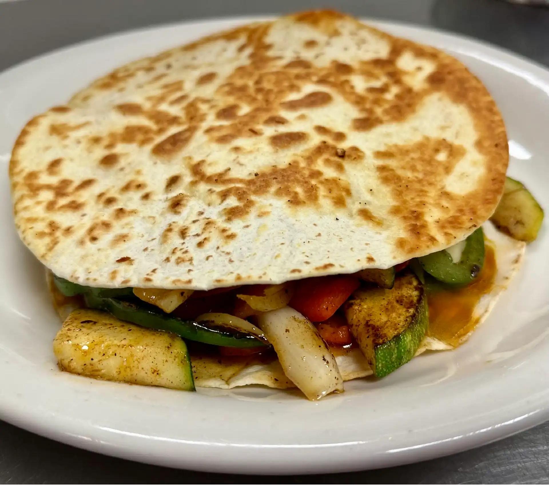 Veggie Quesadilla.