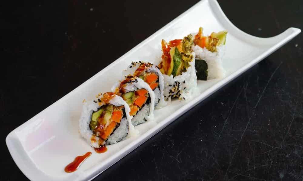 Vegetable tempura roll.