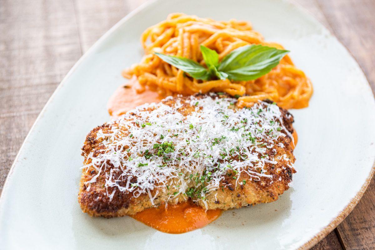 Romano Crusted Chicken.