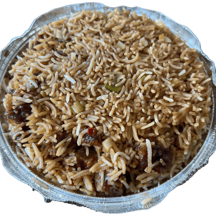 Veg. Fried Rice With Manchurian.