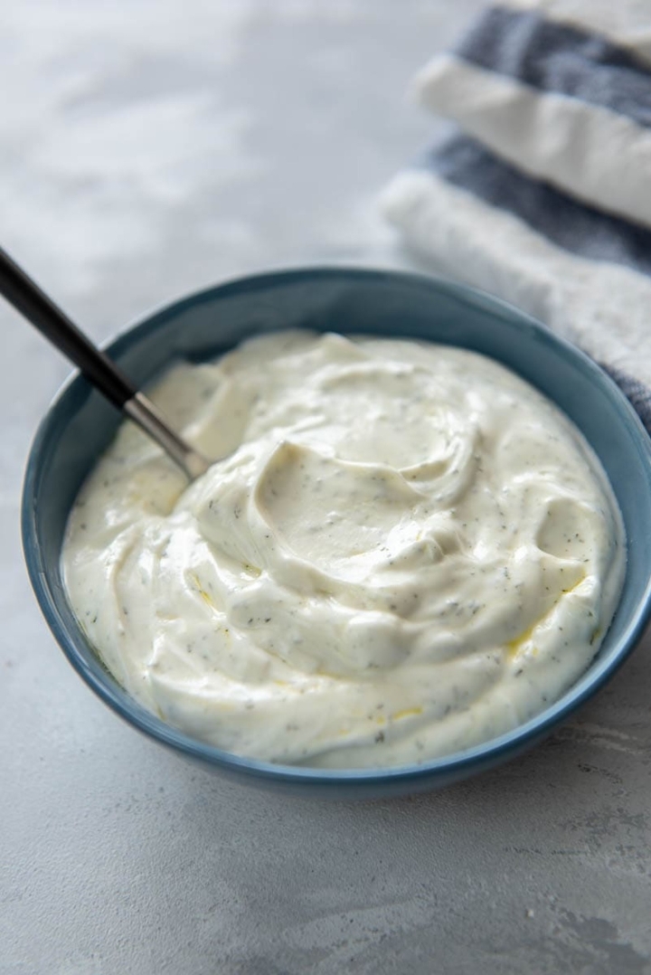 Garlic Yogurt.