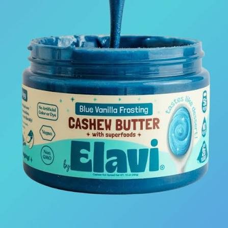 Blue Spirulina Cashew Butter.