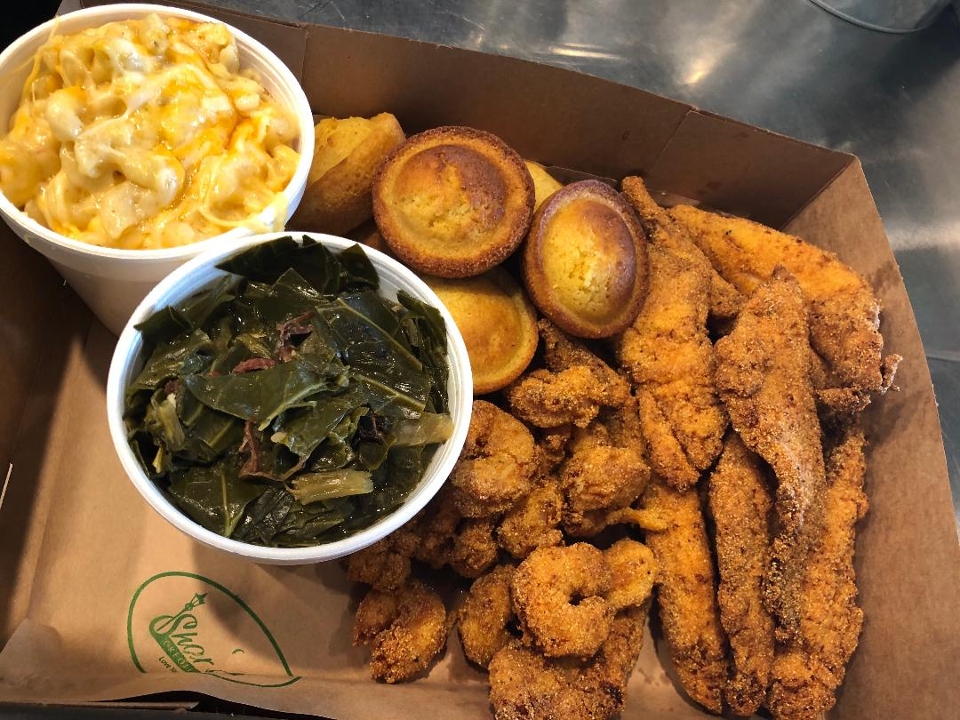 Box #6  (8pc Chix, 10pc Fish, & 12 Shrimp.