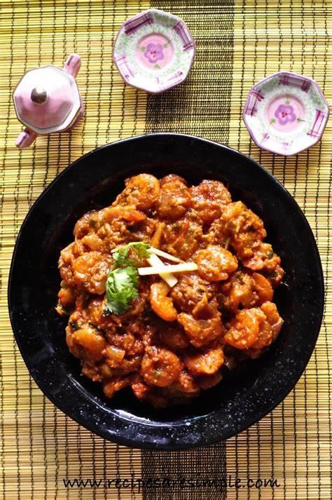 Kadai Shrimp (With Rice).