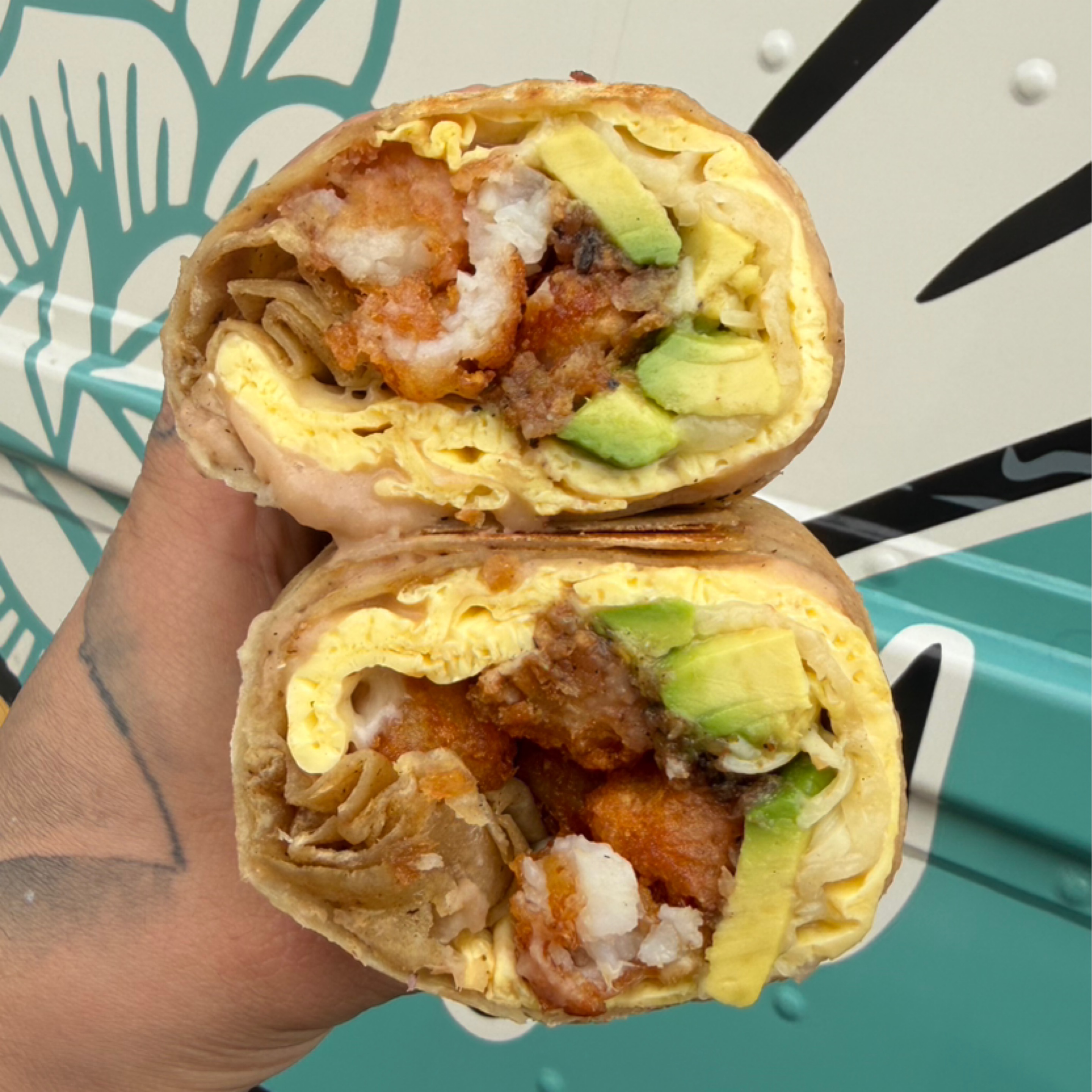 Vegetarian Breky Burrito (Wednesdays).