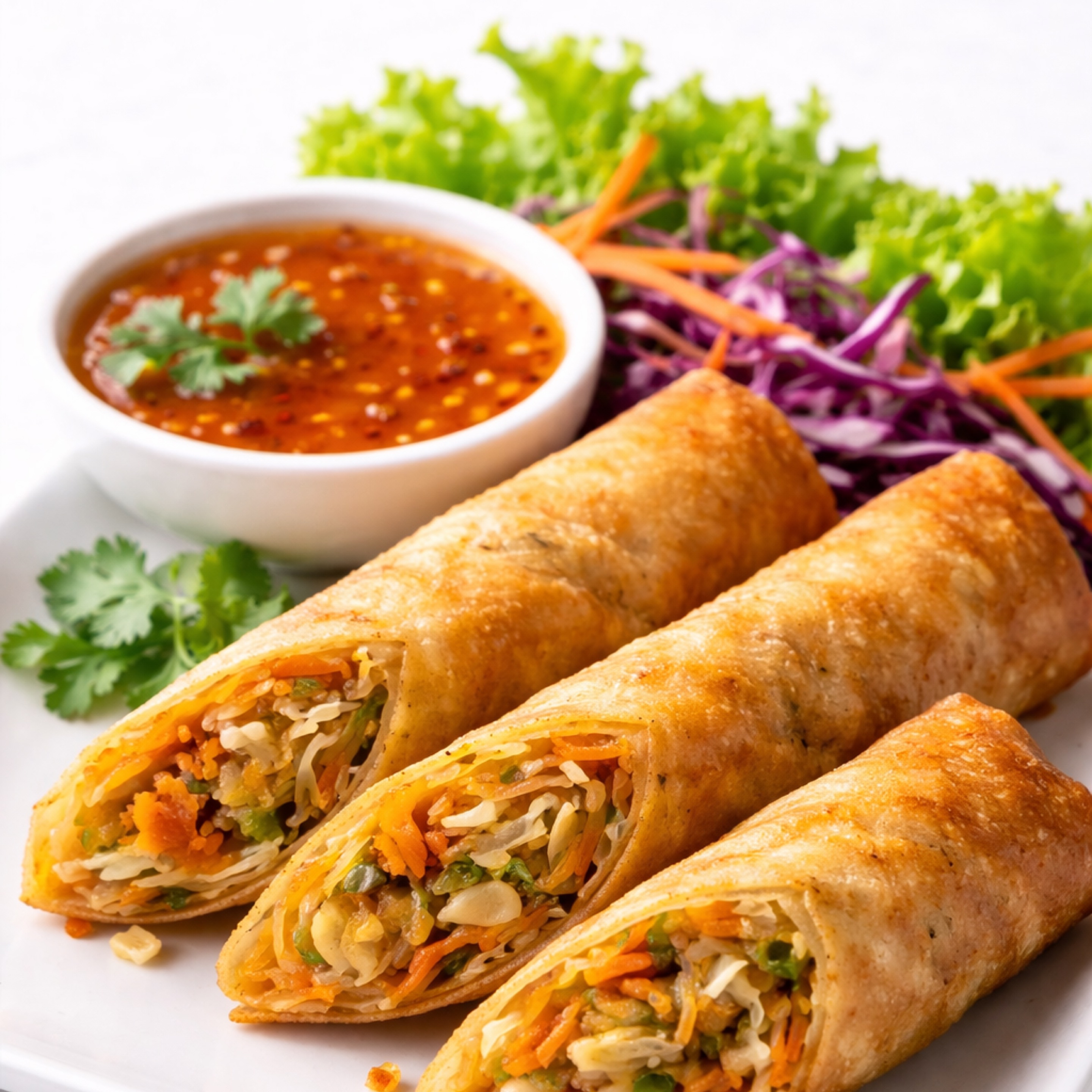 Crispy Spring Rolls 🌿.