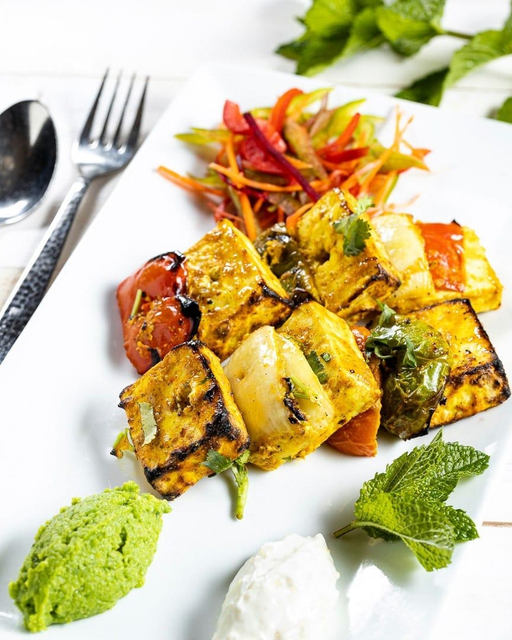 Apricot Paneer Kebab (GF).