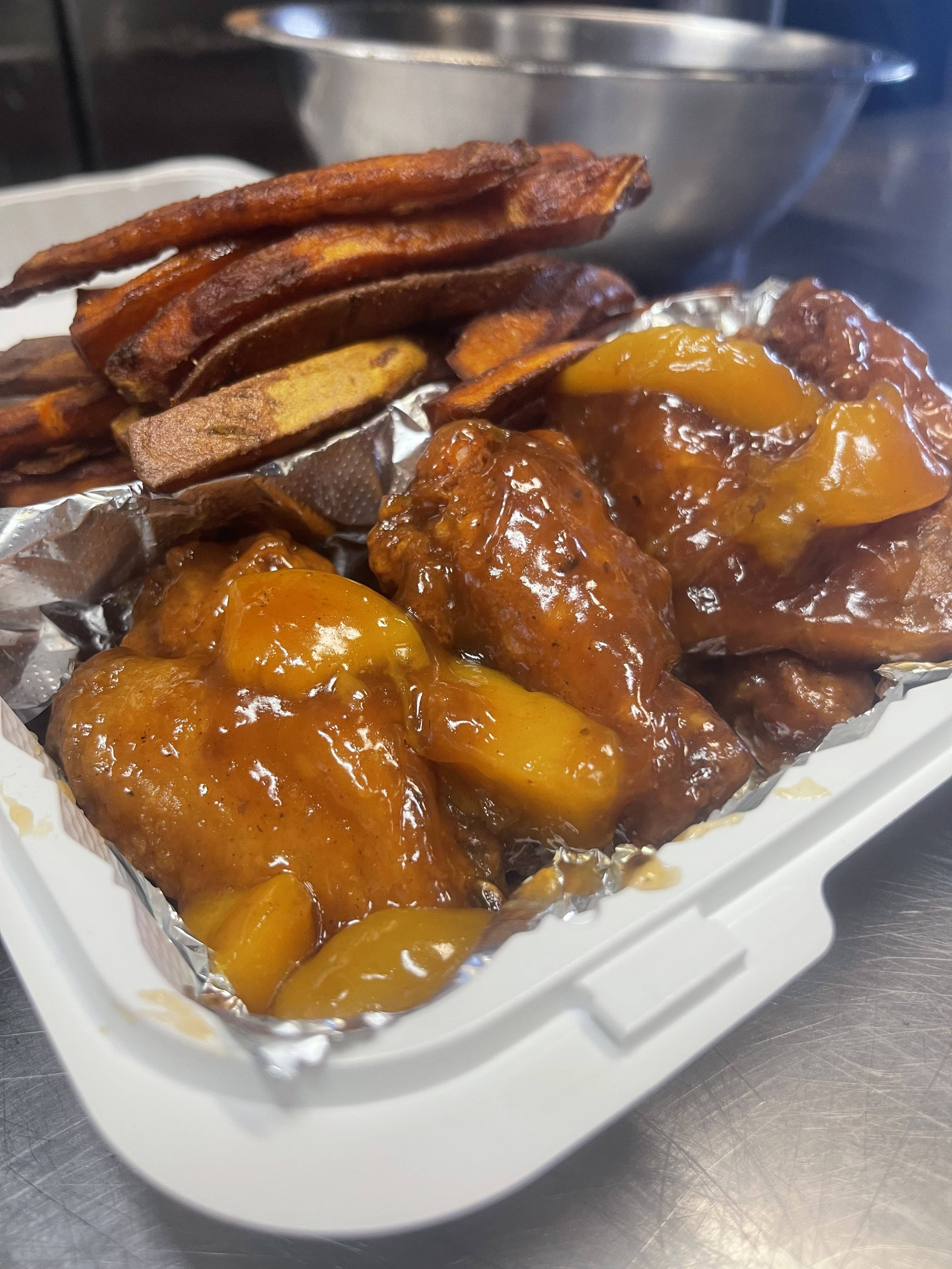 Southern Peach Cobbler Wings..