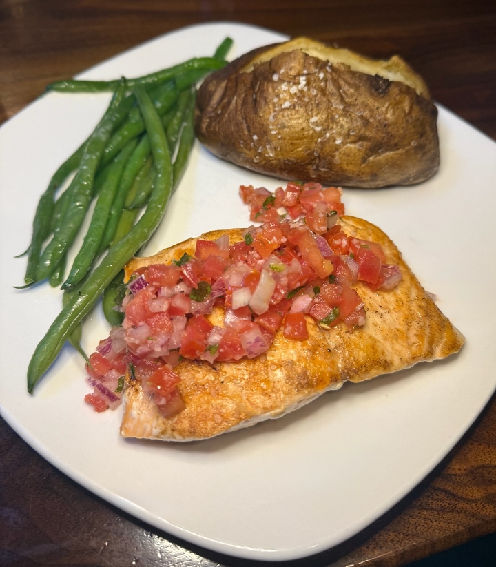 Salmon Bruschetta.