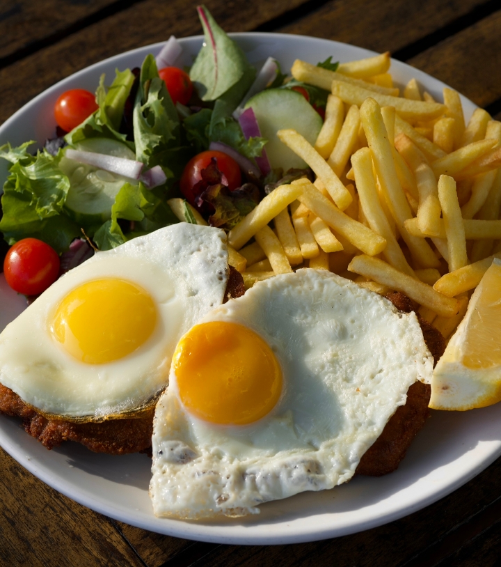 Milanesa a Caballo.